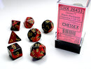 Chessex Gemini Black-Red/Gold Polyhedral 7-Dice Set