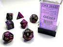 Chessex Gemini Black-Purple/Gold Polyhedral 7-Dice Set