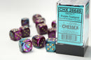 Chessex Gemini Purple-Teal/Gold 16mm d6 Dice Block