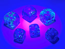 Chessex Gemini Blue-Blue/Light Blue Luminary 12mm d6 Dice Block