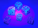 Chessex Gemini Gel Green-Pink/Blue Luminary 12mm d6 Dice Block