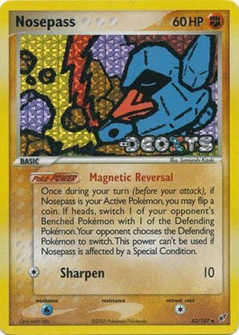 Nosepass/107 - Deoxys Reverse Holofoil