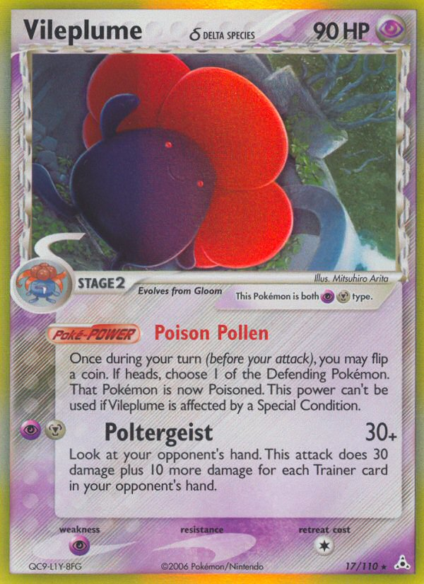 Vileplume (Delta Species) 17/110 - Holon Phantoms Holofoil