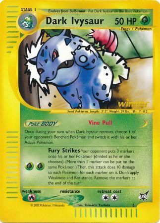 Dark Ivysaur - 6 (Best of Game 6 Promo) - Jumbo Cards