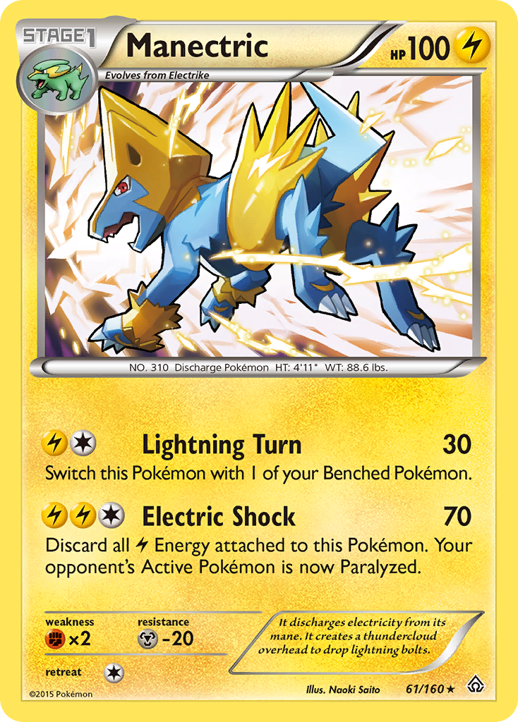 Manectric/160 - XY  Primal Clash Holofoil