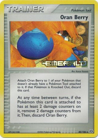 Oran Berry/106 - Emerald Reverse Holofoil