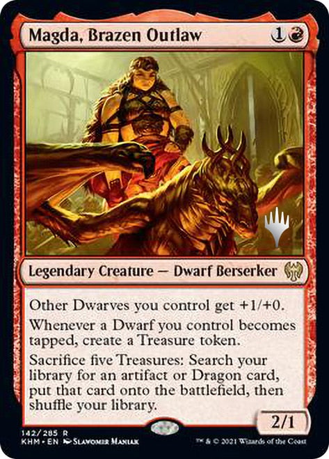 Magda, Brazen Outlaw (PPKHM-142) - Kaldheim Promos