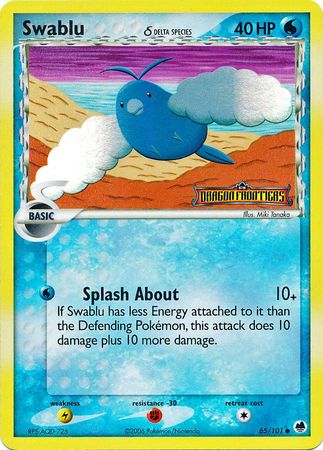 Swablu (Delta Species) 65/101 - Dragon Frontiers Reverse Holofoil