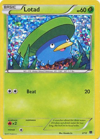 Lotad - 2/12/12 - McDonalds Promos 2015 Holofoil
