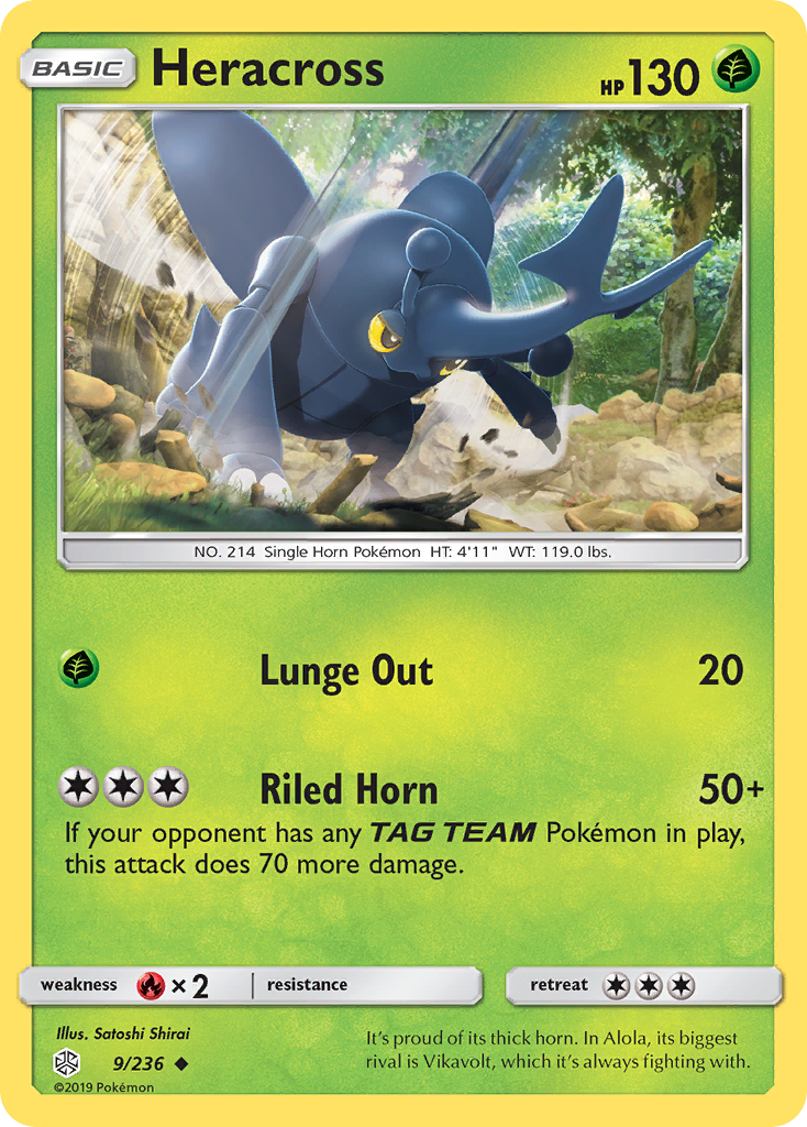 Heracross 9/236 - SM  Cosmic Eclipse