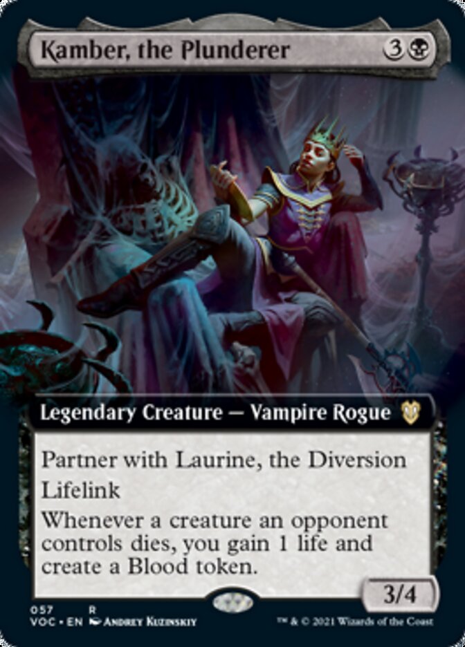 Kamber, the Plunderer (Extended Art) (VOC-057) - Crimson Vow Commander: (Extended Art)