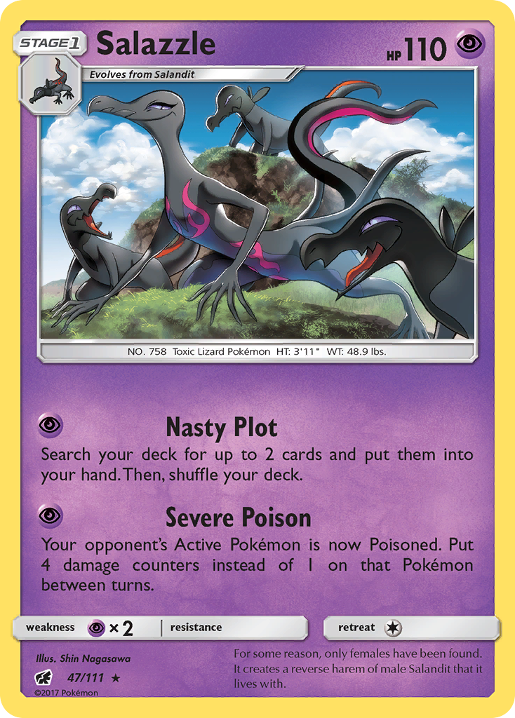 Salazzle 47/111 - SM  Crimson Invasion Holofoil