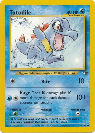 Totodile (80) 80/111 - Neo Genesis Unlimited