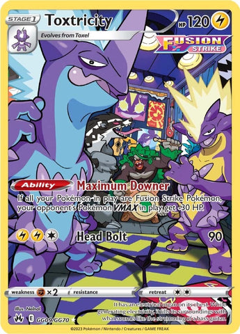 Toxtricity GG09/70 - SWSH Crown Zenith Galarian Gallery Holofoil