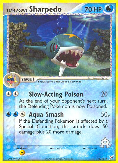 Team Aqua's Sharpedo - 18/95/95 - Team Magma vs Team Aqua