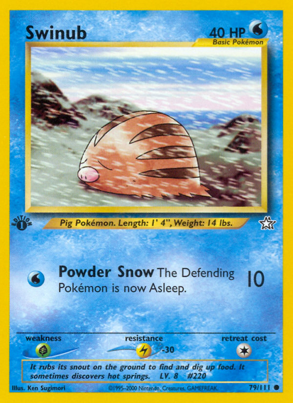 Swinub 79/111 - Neo Genesis 1st Edition