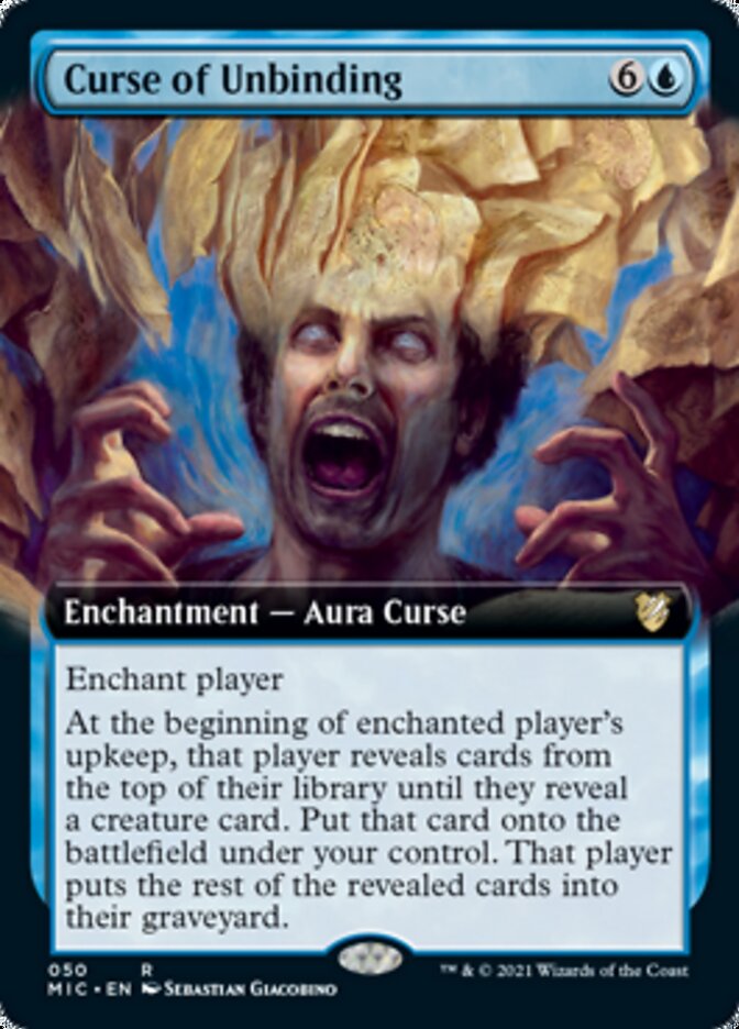 Curse of Unbinding (Extended Art) (MIC-050) - Midnight Hunt Commander: (Extended Art)