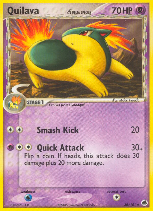 Quilava (Delta Species) 36/101 - Dragon Frontiers