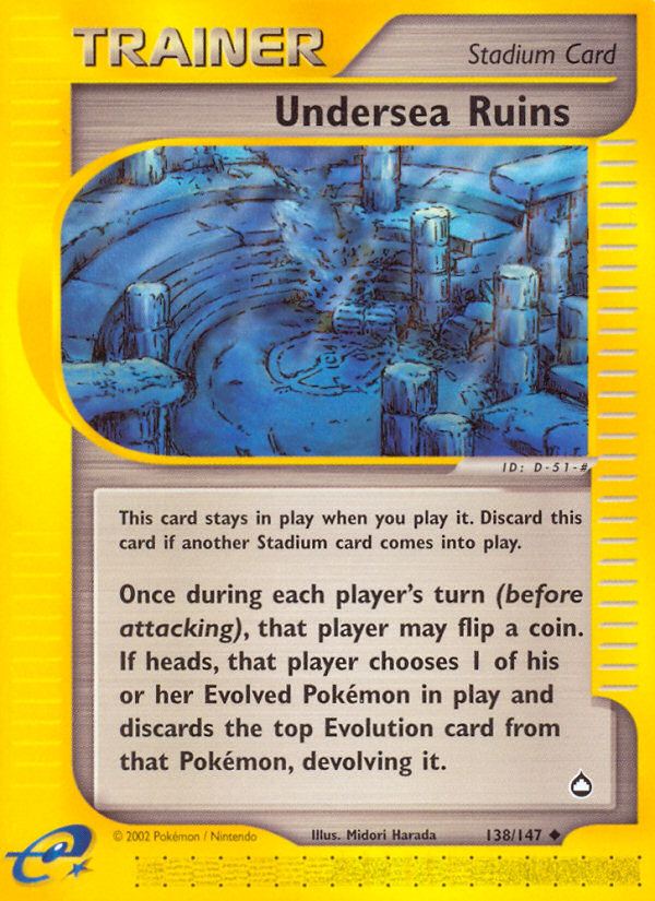Undersea Ruins - 138/147 Aquapolis - Uncommon
