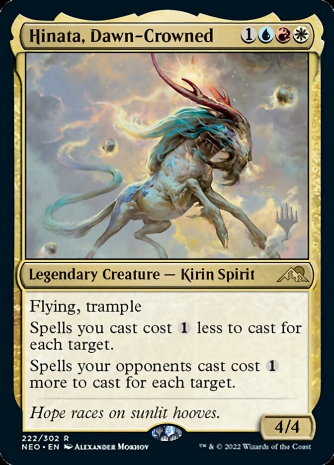 Hinata, Dawn-Crowned (PPNEO-222) - Kamigawa: Neon Dynasty Promos