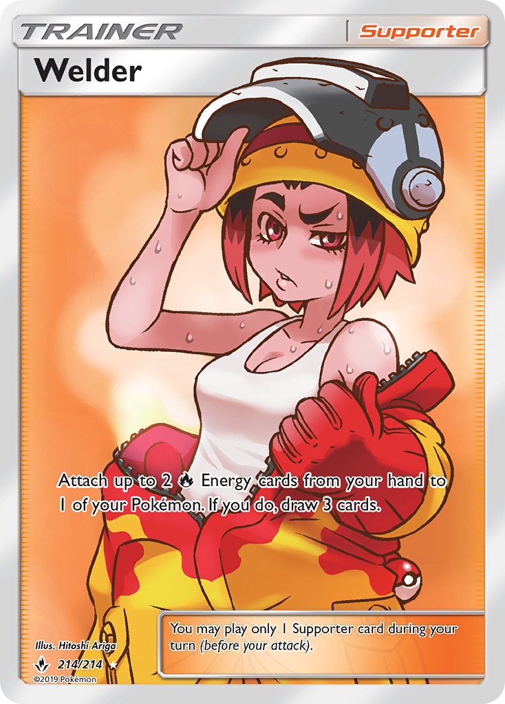 Welder (Full Art) 214/214 - SM  Unbroken Bonds Holofoil