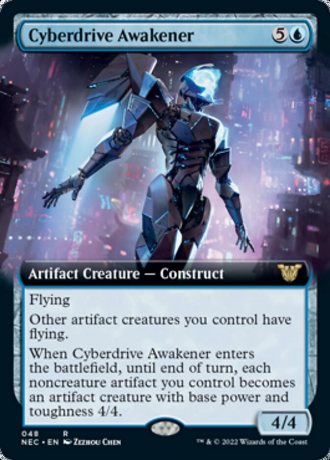 Cyberdrive Awakener (Extended Art) (NEC-048) - Neon Dynasty Commander: (Extended Art)