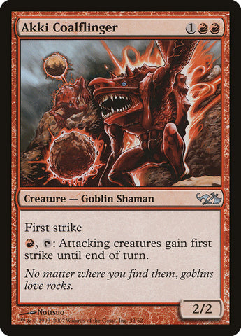 Akki Coalflinger (EVG-033) - Duel Decks: Elves vs. Goblins