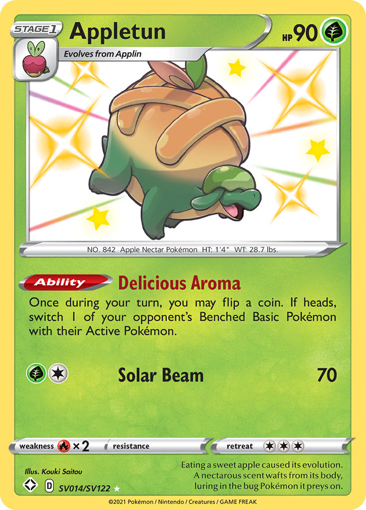 Appletun SV014/122 - Shining Fates Shiny Vault Holofoil