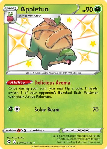 Appletun SV014/122 - Shining Fates Shiny Vault Holofoil