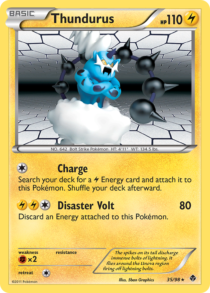 Thundurus/98 - Emerging Powers Holofoil