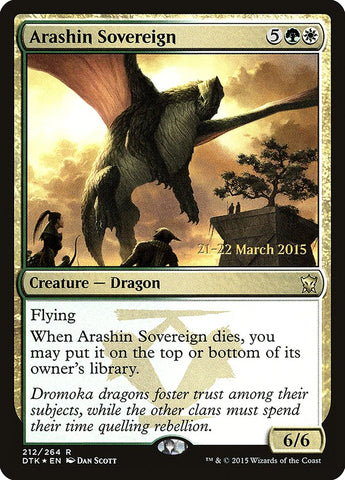 Arashin Sovereign (PRE-212) - Dragons of Tarkir Promos Foil
