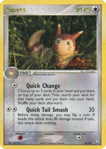 Furret 22/109 - Team Rocket Returns Reverse Holofoil