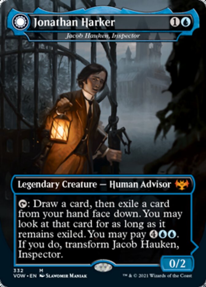 Jonathan Harker - Jacob Hauken, Inspector (VOW-332) - Innistrad: Crimson Vow: (Double Faced Transform) (Borderless)