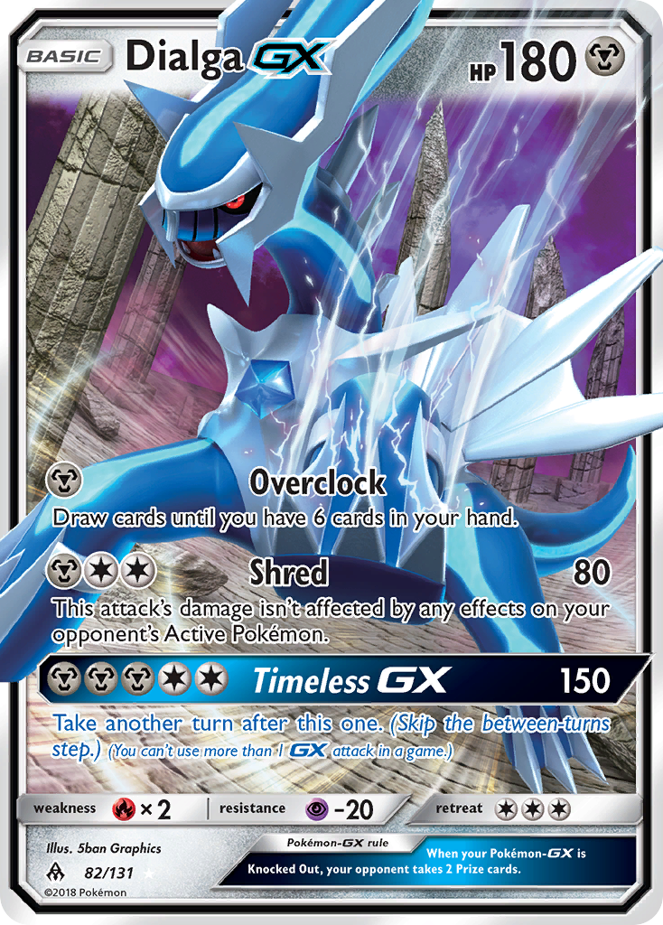 Dialga GX 82/131 - SM  Forbidden Light Holofoil