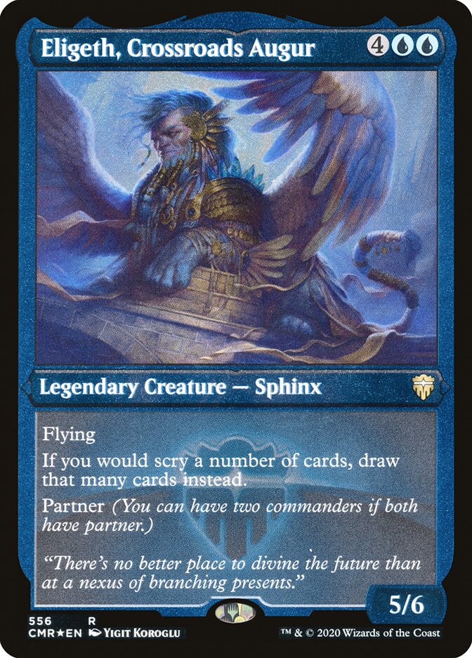 Eligeth, Crossroads Augur (Foil Etched) (CMR-556) - Commander Legends Foil
