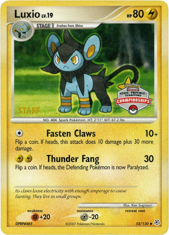 Luxio - 52/130 (State Championships) [Staff] - League & Championship Cards