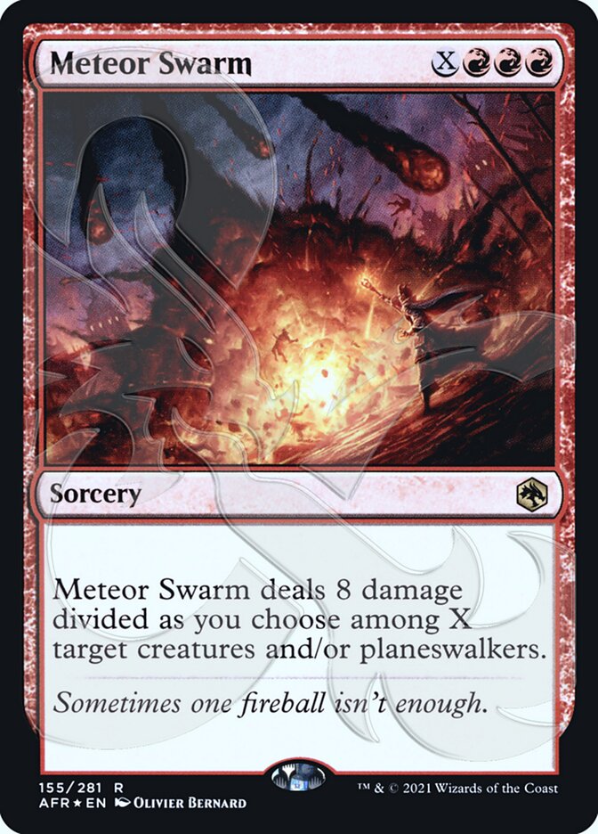 Meteor Swarm (AFR&-155A) - Adventures in the Forgotten Realms Promos Foil