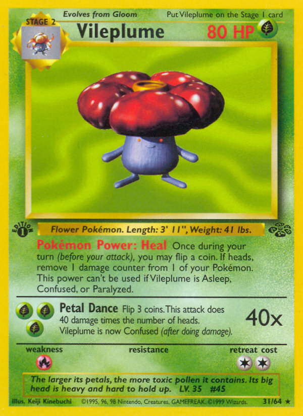 Vileplume (31) 31/64 - Jungle 1st Edition