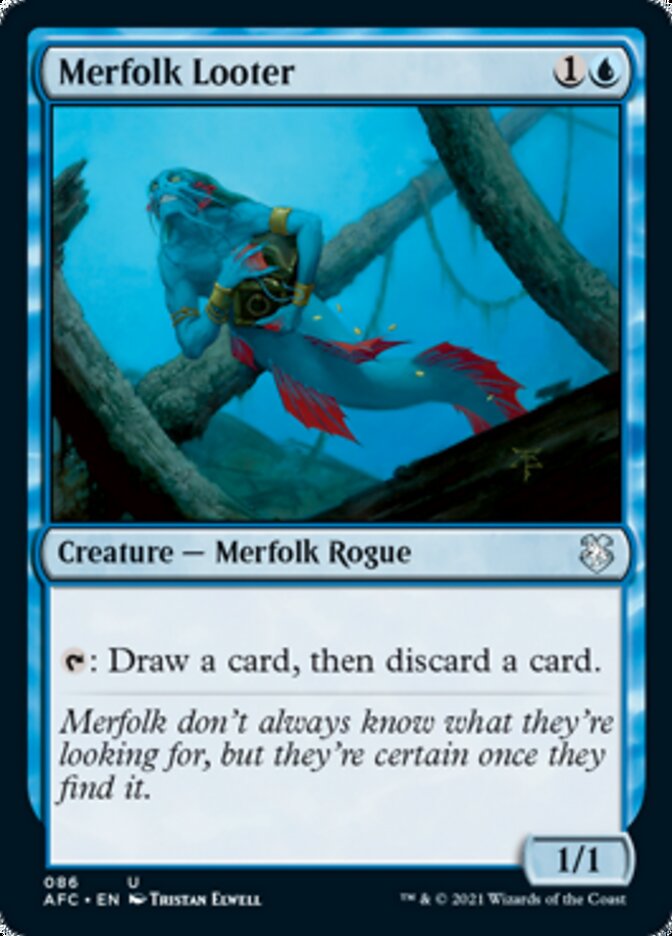 Merfolk Looter (AFC-086) - Forgotten Realms Commander