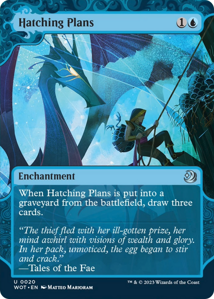 Hatching Plans (WOT-020) - Wilds of Eldraine: Enchanting Tales: (Showcase) (Borderless)