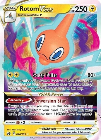 Rotom VSTAR 46/159 - SWSH Crown Zenith Holofoil