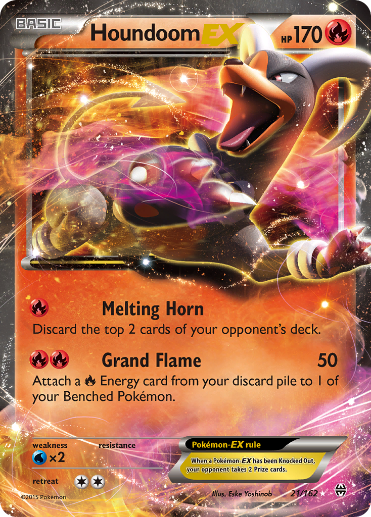Houndoom EX 21/162 - XY  BREAKthrough Holofoil