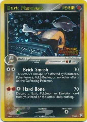 Dark Marowak 7/109 - Team Rocket Returns Reverse Holofoil