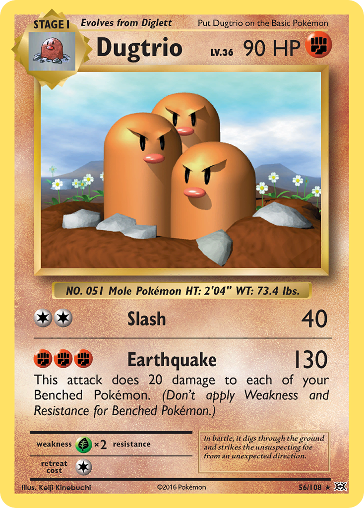 Dugtrio 56/108 - XY  Evolutions