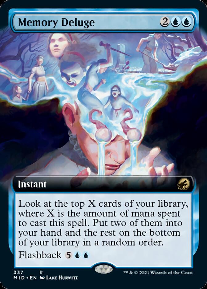 Memory Deluge (Extended Art) (MID-337) - Innistrad: Midnight Hunt: (Extended Art)