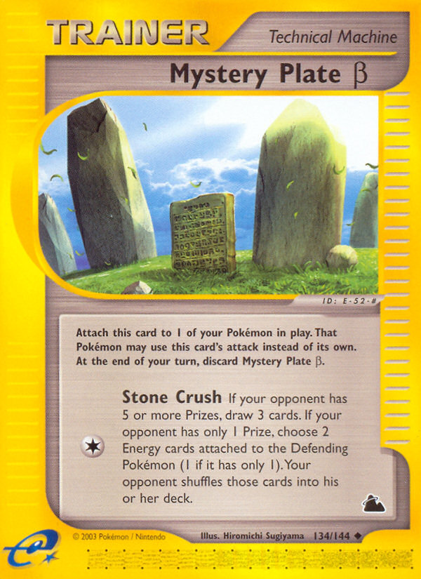 Mystery Plate Beta - 134/144 Skyridge - Uncommon