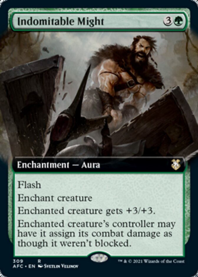 Indomitable Might (Extended Art) (AFC-309) - Forgotten Realms Commander: (Extended Art)