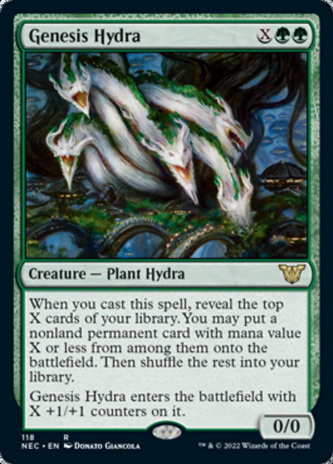 Genesis Hydra (NEC-118) - Neon Dynasty Commander