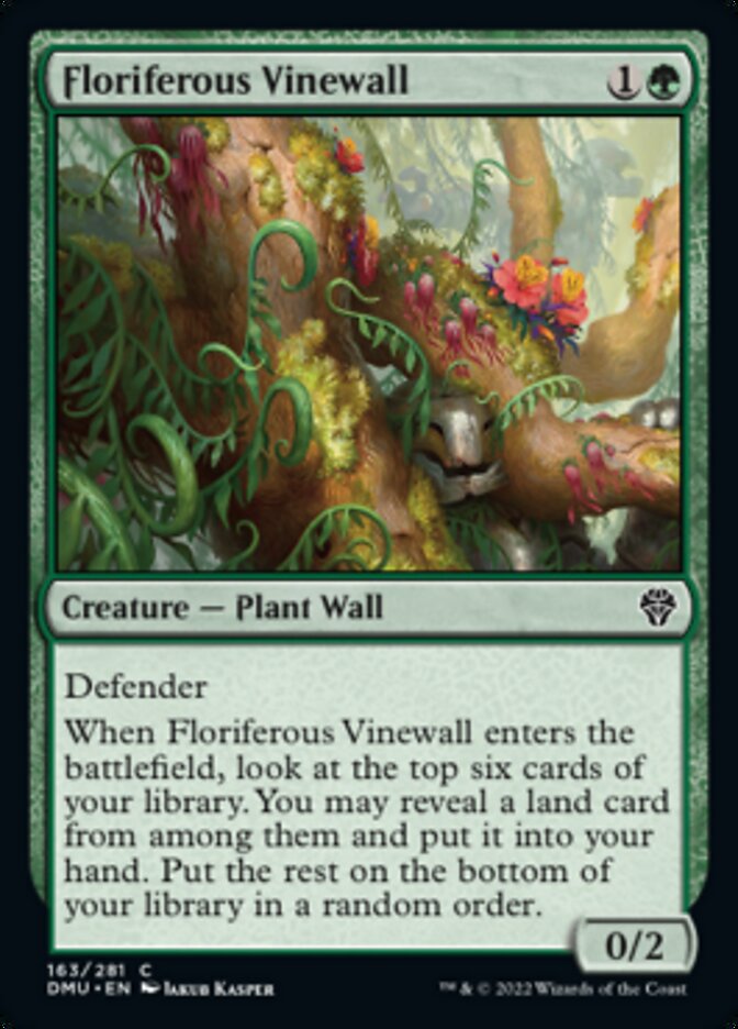 Floriferous Vinewall (DMU-163) - Dominaria United