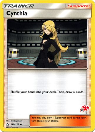 Cynthia - 119/156 (#50 Charizard Stamped) 119 - Battle Academy